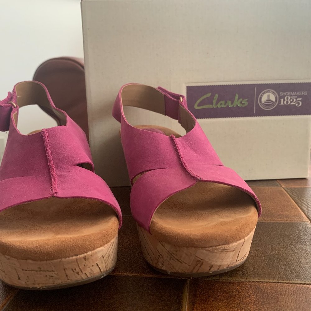 Platforms, Heels, Clarks, Size 8, Brand New, Pink